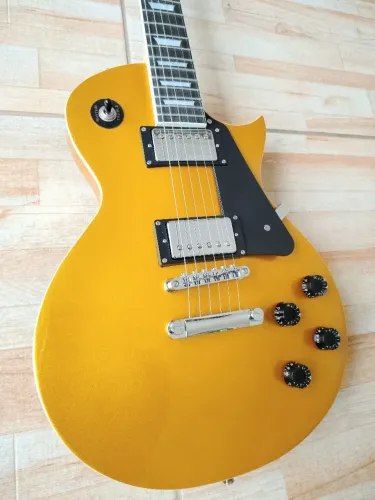 Guitarra Waldman Les Paul Gold Sparkle novíssima!