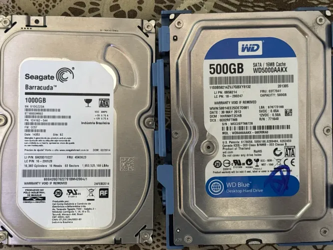 HDD 1TB + 500GB