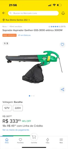 Soprador de folha para jardim