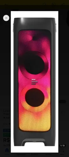 Caixa De Som Torre Flamebox Dj 5000w Rms Pulse - Sp512 - Preto