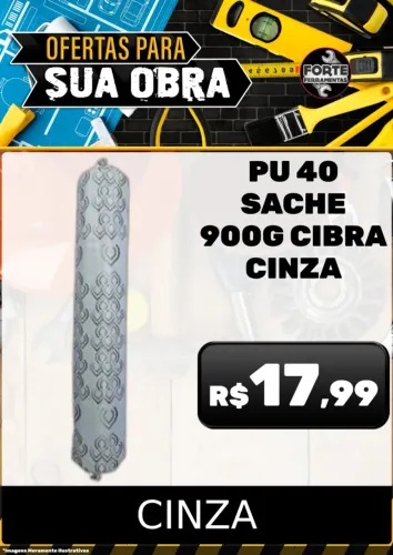 PU 40 SACHE 900G CIBRA CINZA