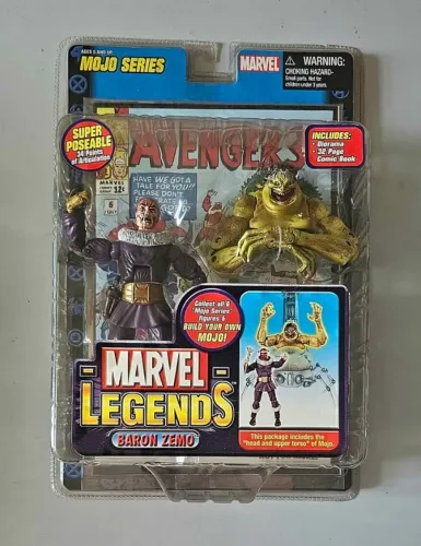 Marvel Legends Baron Zemo Unmasked Variant - Toy Biz 2006 - Mojo Series - Lacrado