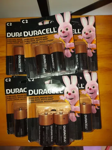 Kit 10 Pilhas C Média Alcalina Duracell Lr14 1.5v Brinquedo
