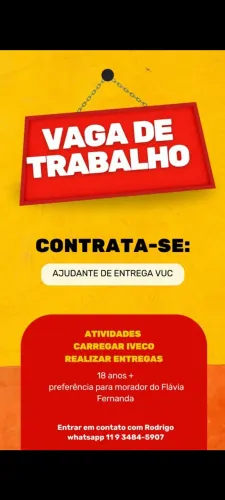 Vaga de emprego Ajudante de distribuição