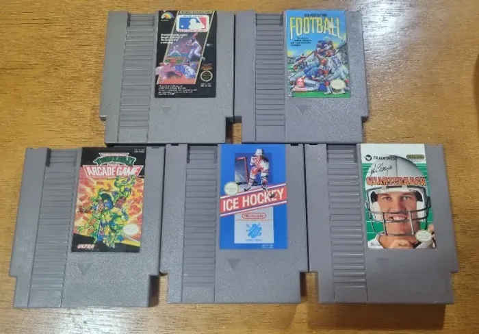 Lote 5 Cartuchos Nes 8 bit Nintendinho