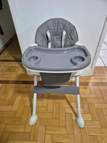 Cadeira de Alimentação Portátil Bebê Honey Maxi Baby - Cinza