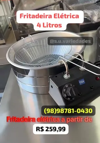 Fritadeira Elétrica 4Litros 239,99 PROMOÇÃO CHAMA!!