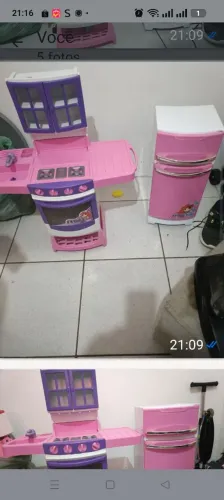 Troco fogão a geladeira de brinquedo em uma bicicleta aro 26 ou 24 de menina