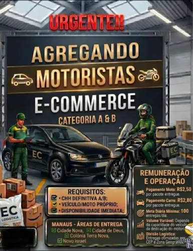 Motorista E-commerce CAT A/B