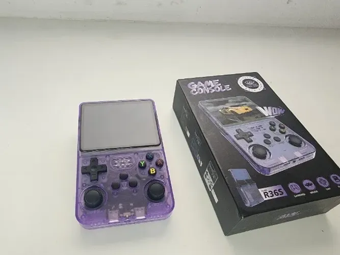 R36s 64gb *roxo* - console de jogos portátil retro