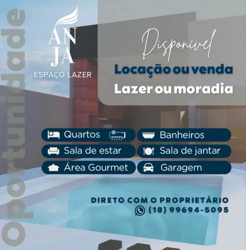 Área de Lazer Casa Aluguel ou Venda