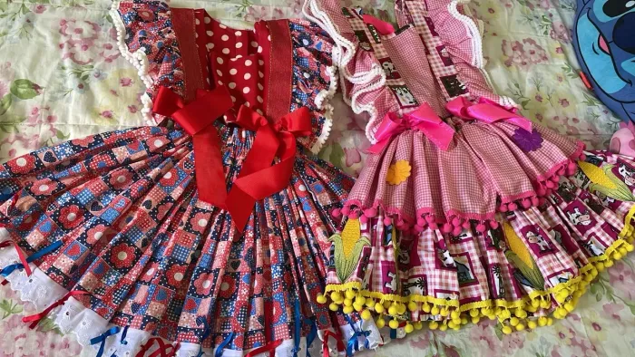Lindos vestidos juninos infantis 