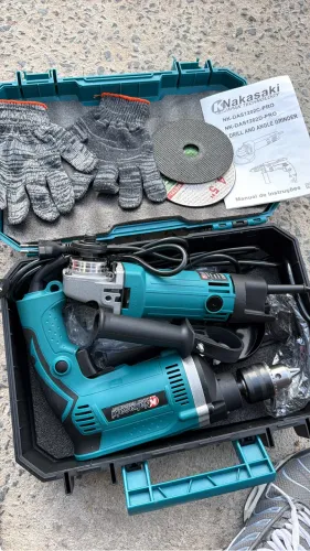Kit furadeira e lixeira novo