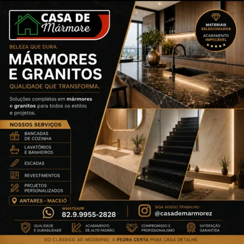 Mármores e Granitos sob medida