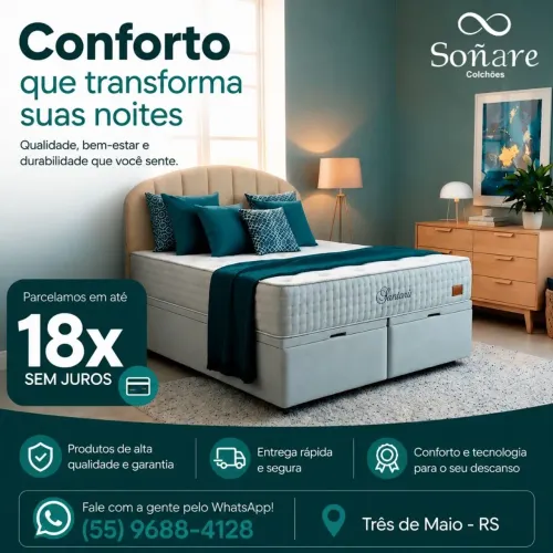 Colchões Premium: O Descanso Que Você Merece.