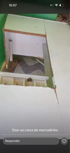 Caixa de mercado de madeira