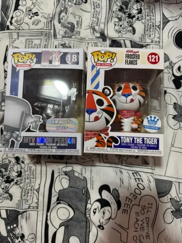 Kit Funko Pop MTV Moon Person #18 + Tony The Tiger #121 Funko Exclusive