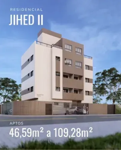 Apartamento Mangabeira C/53,17m² 2 Quartos, 1 Suíte, 01 Vaga