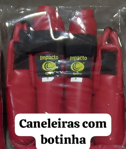Caneleiras com botinhas para karatê 