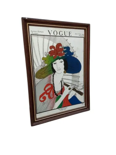 Espelho vintage vogue 52x73