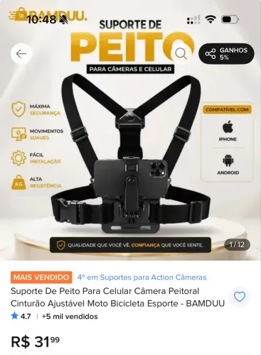 Suporte Peitoral