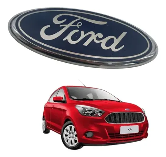 Emblema Frontal Capô Ford Ka Se 1.0 2016 2017 2008 Detalhe