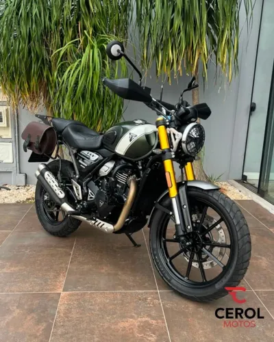 Triumph Scrambler 400X 2024/2025 - Verde - Baixa KM - Impecável