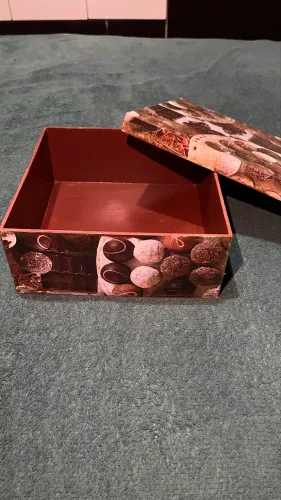 caixa decorativa mdf estampa brigadeiro