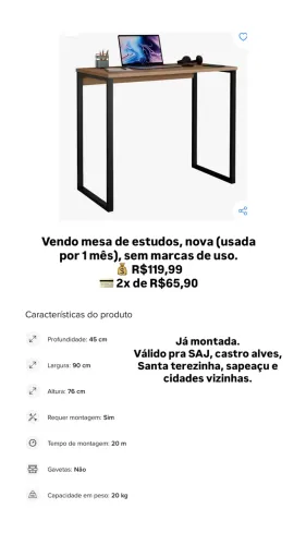 Mesa de estudos