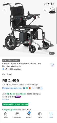 Cadeira de rodas motorizada