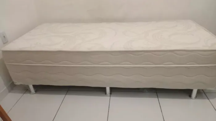 Cama box solteiro acoplada