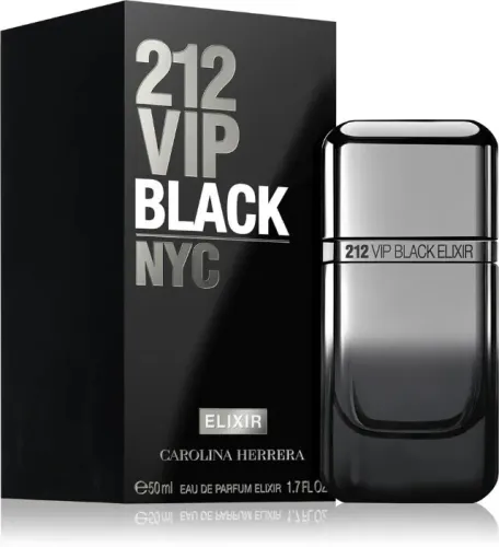 212 VIP Black Elixir Carolina Herrera Masculino - 50ml