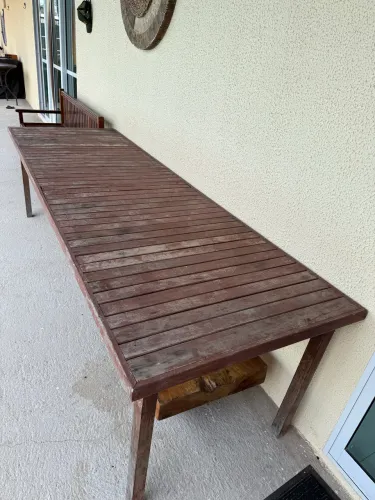 Mesa madeira maciça 3 metros
