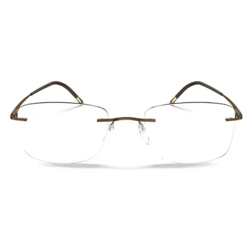 Óculos Armação Silhouette Purist 5561-BS 6040 Cor Marrom - Importado da Áustria