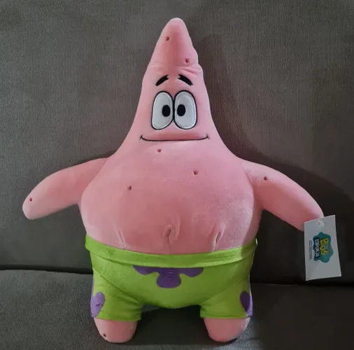 Patrick pelucia nova, oficial nickelodeon 33 cm