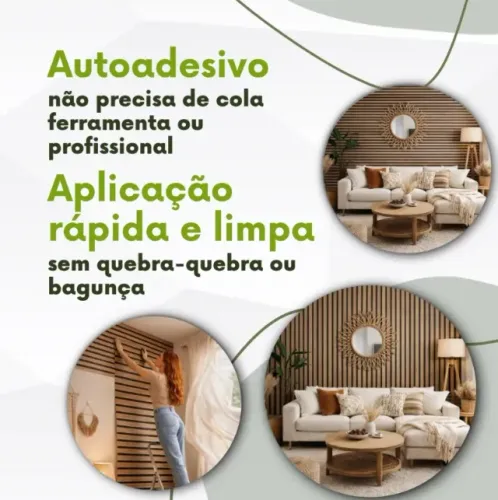 Papel de Parede Madeira Adesivo Ripado Lavável 3D de 45 centímetros x 5 metros NOVO
