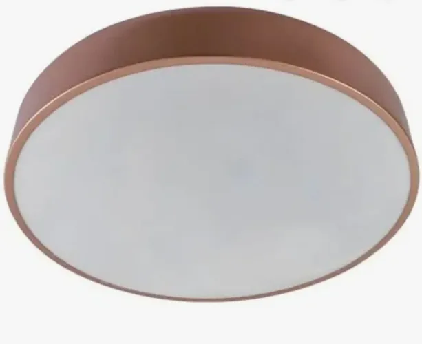 Plafon de Sobrepor Aluminio 40Cm - Cobre Escovado