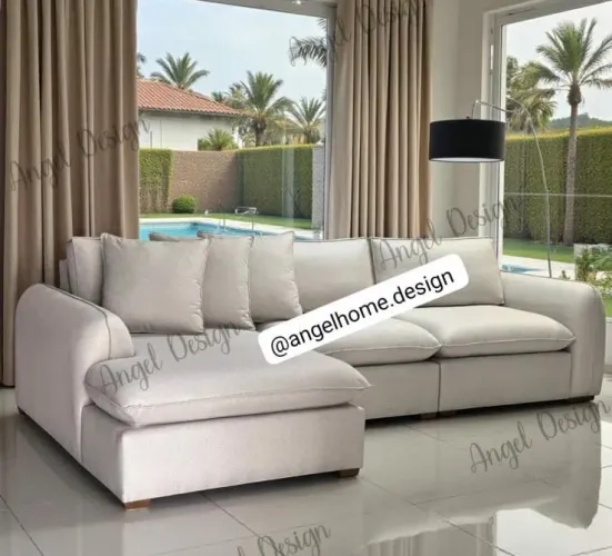 Living Alto Padrão molas Ensacadas com Chaise