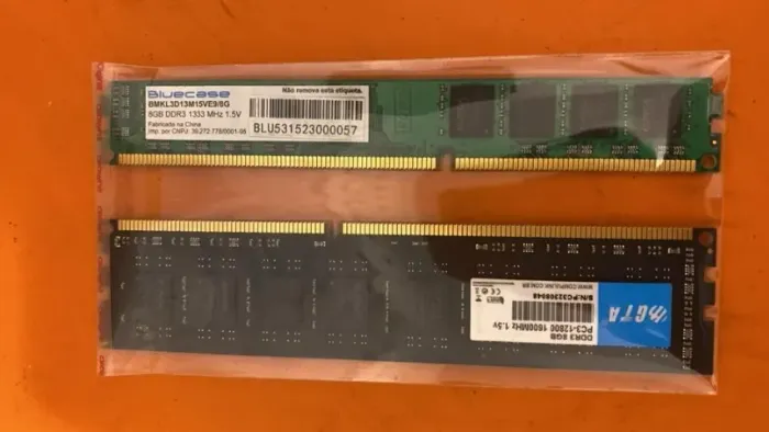 lote de 2 pentes ddr3 8gb desktop