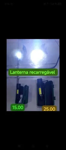 Lanterna de led 3 em 1 pq 15.00 g 25.00 recarregável