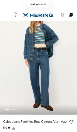 Calça jeans Hering TAM 38 