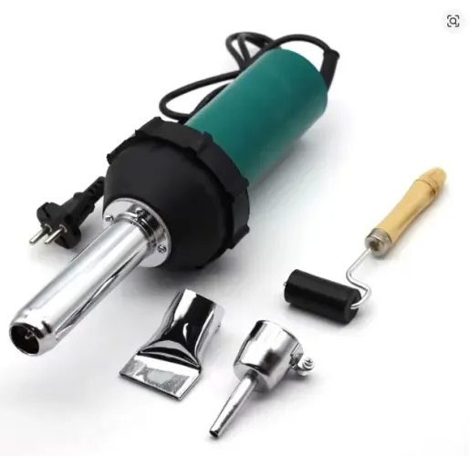 Pistola de Solda de Ar Quente Plástico 1080W 220V Kit Tocha Soldador Para-choques