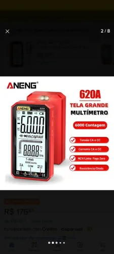 Multímetro Multiteste Aneng 620A Menor PREÇO do mercado