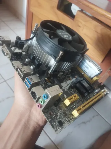 KIT placa mãe +processador +memória 8gb