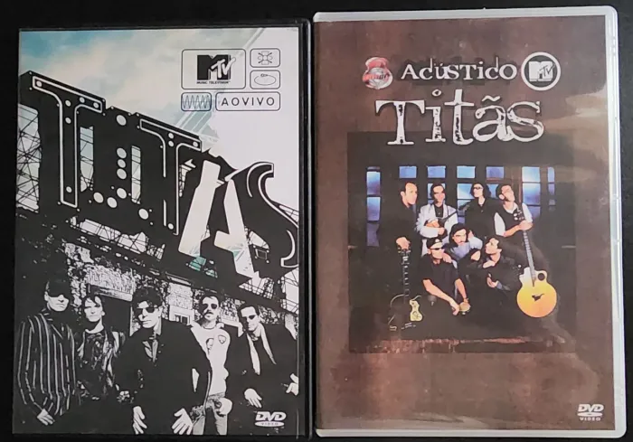 3 DVDs Titãs Acústico MTV + CD, Titãs Ao Vivo e Nando Reis MTV Ao Vivo