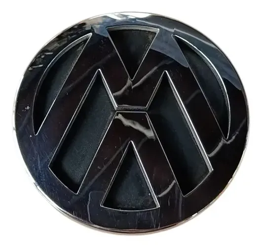 Emblema Tampa Traseira Vw Gol Golf Polo Fox 2003 2010 Prateado