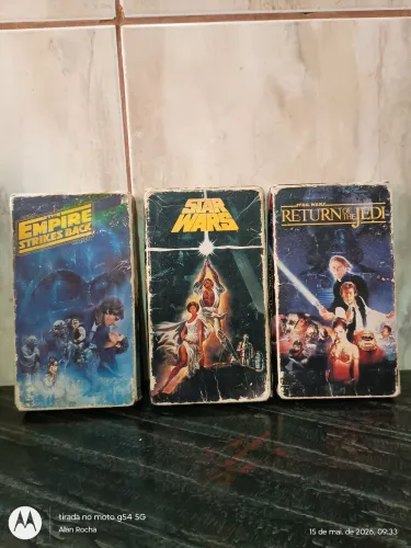 Fitas VHS antigas Star Wars