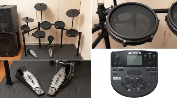 Bateria Eletrônica Alesis Nitro Mesh 8 Peças + Banqueta + Baquetas 5A | NF | Curitiba