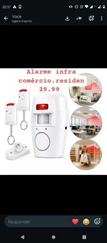 Alarme sem fio sensor