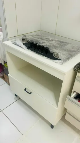balcão para cooktop 5 bocas em MDF